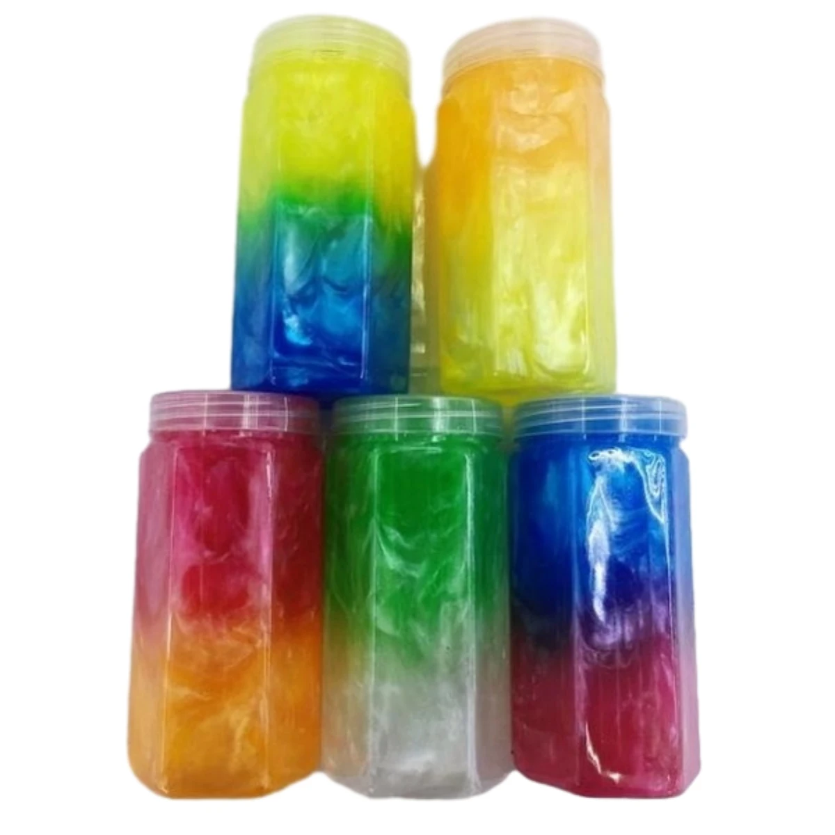 New spiral bottle pearl crystal mud Non-toxic Clear Slime Little Torch Motorcycle slime