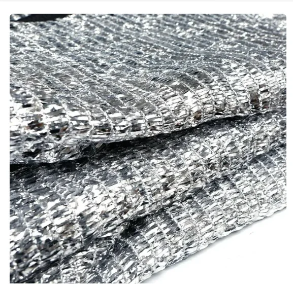 HDPE с УФ-алюминиевой солнцезащитной сеткой серебристая теплица Светоотражающая Солнцезащитная ткань автомобильная сетка