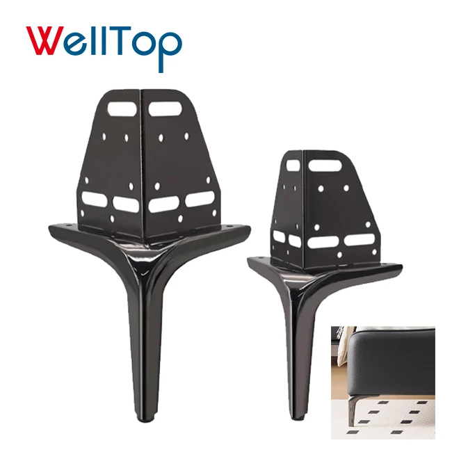 New Arrivals Furniture Accessories Wholesale Furniture Legs Metal Sofa Legs Extended Foot Size Raise Support Feet Bed Legs