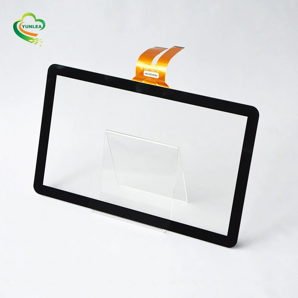 Custom made industrial transparent PCAP touchscreen USB 10.115 15.6 17 18.5 19.5 21.5 24 27 inch capacitive touch screen panel