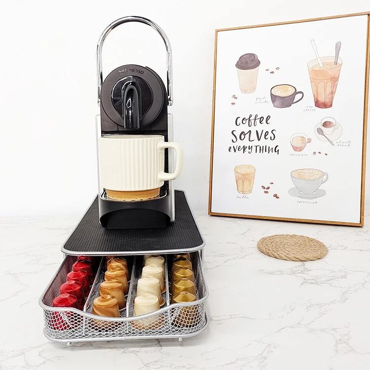 Кофейные капсулы ящик для хранения капсул Nespresso комод кофемашины экономия места положить 48