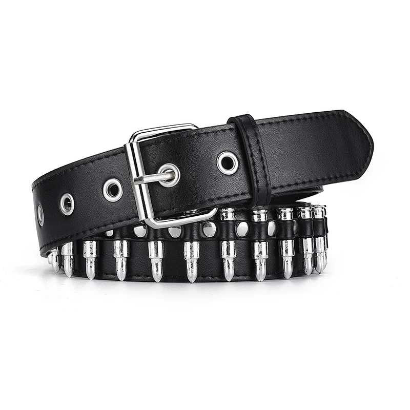Unisex Punk Belt Y2K PU Leather Adjustable Body Decorative Belts Gothic Rock Wild Holiday Costume Gift