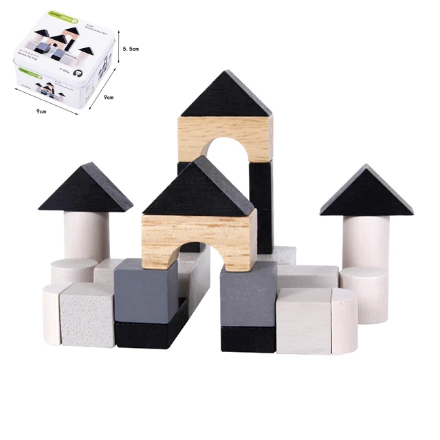 
Educational Toys 2021 Wooden Brain Iq Training Puzzle In Tin Box Counting Toys For Kids Mathematics Math DIY Wooden Block 
