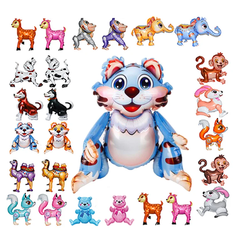 Животные тема форма животных пользовательские майларовые шары подарки ребенок надувной де глобс милый 3D шар