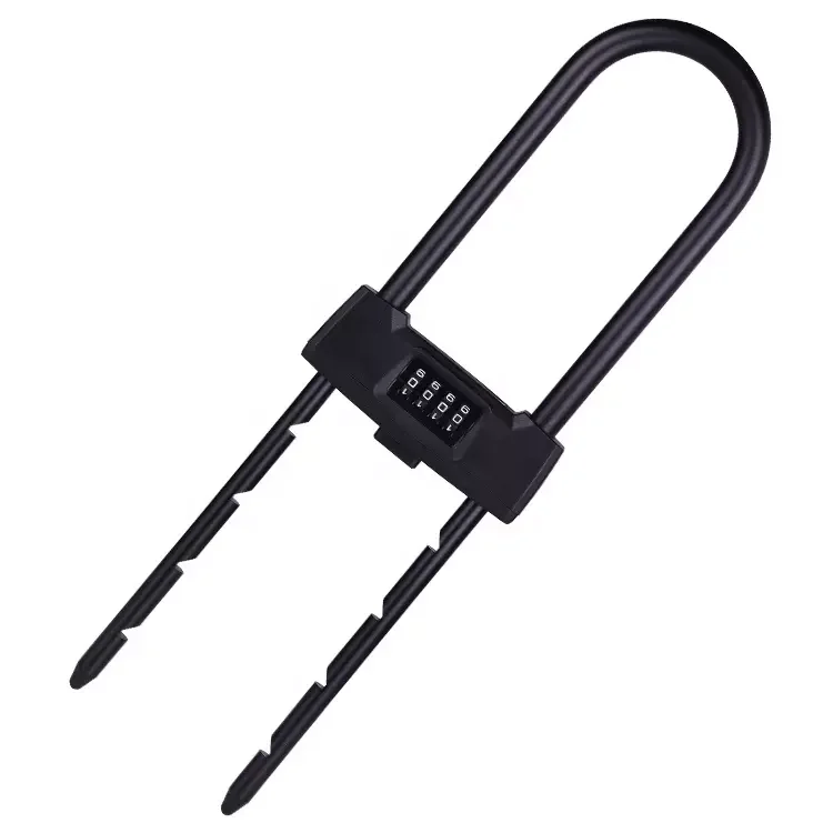 zhenzhi Extended U-type high performance Security 4-digit shop glass sliding door anti-theft combination password lock