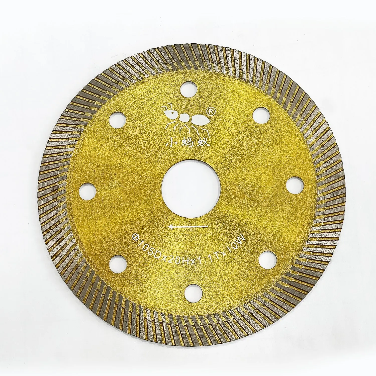 Quality Assurance Small 105mm Round Cutting Diamond Saw Blade For Ceramics