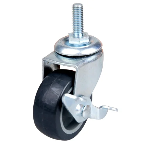 1.5inch swivel pu caster  light duty caster with screw stem wear resistant