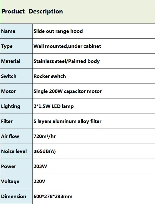smoke cooker hood kitchen wall mounted stainless steel vented CE ROHS under cabinet kitchen hood range hood