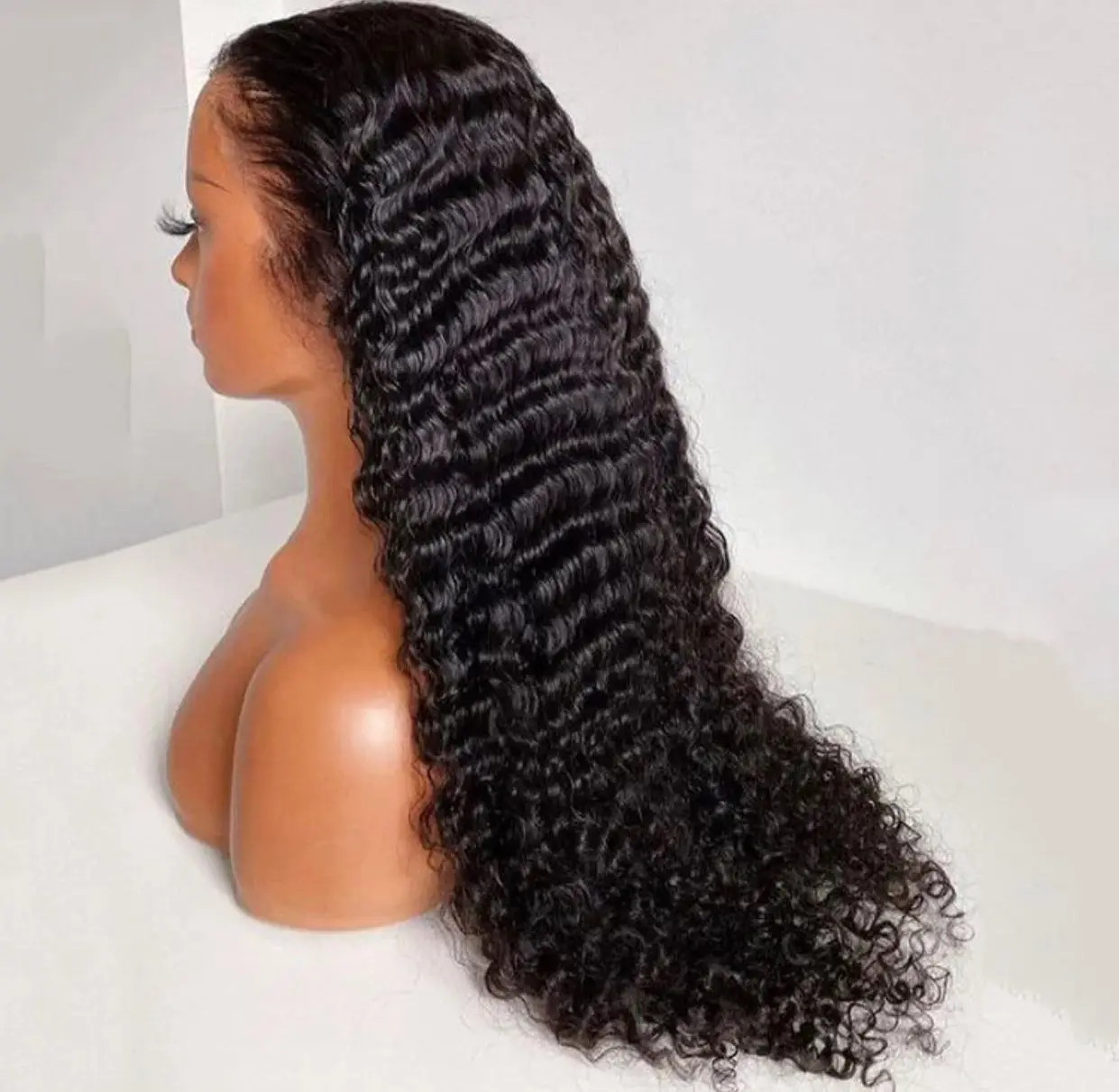 13X6 Hd Transparent Swiss Lace Front Wig Raw Burmese Curly 13X4 Peruvian Deep Wave Wig Human Hair