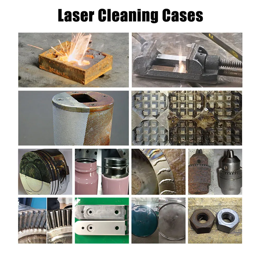 JNKEVO Mini 1000W 2000w portable small pulse fiber laser surface treatment cleaning machine