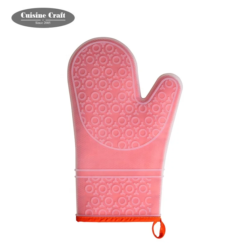 Kitchen heat resistant microware oven mitt silicone oven mitt BBQ baking cooking gloves