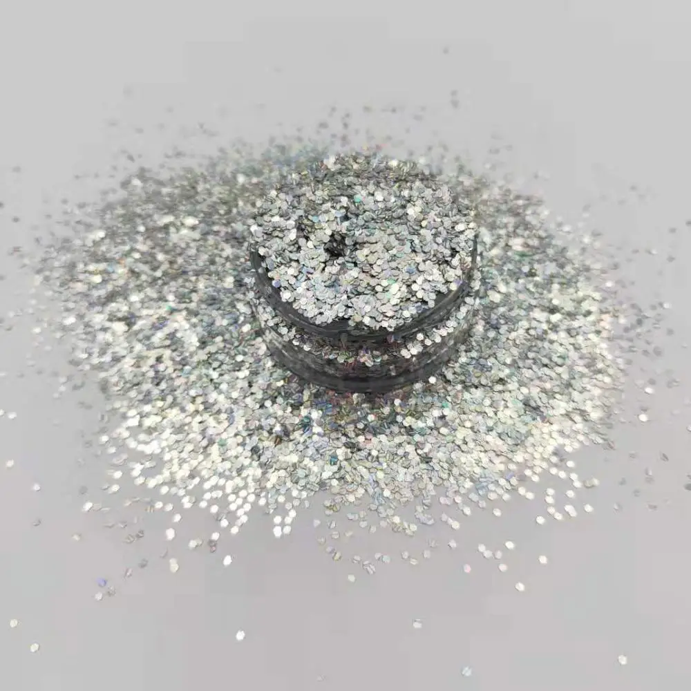 Wholesale bulk 1kg holographic fine chunky polyester glitter powder high quality glitter powder