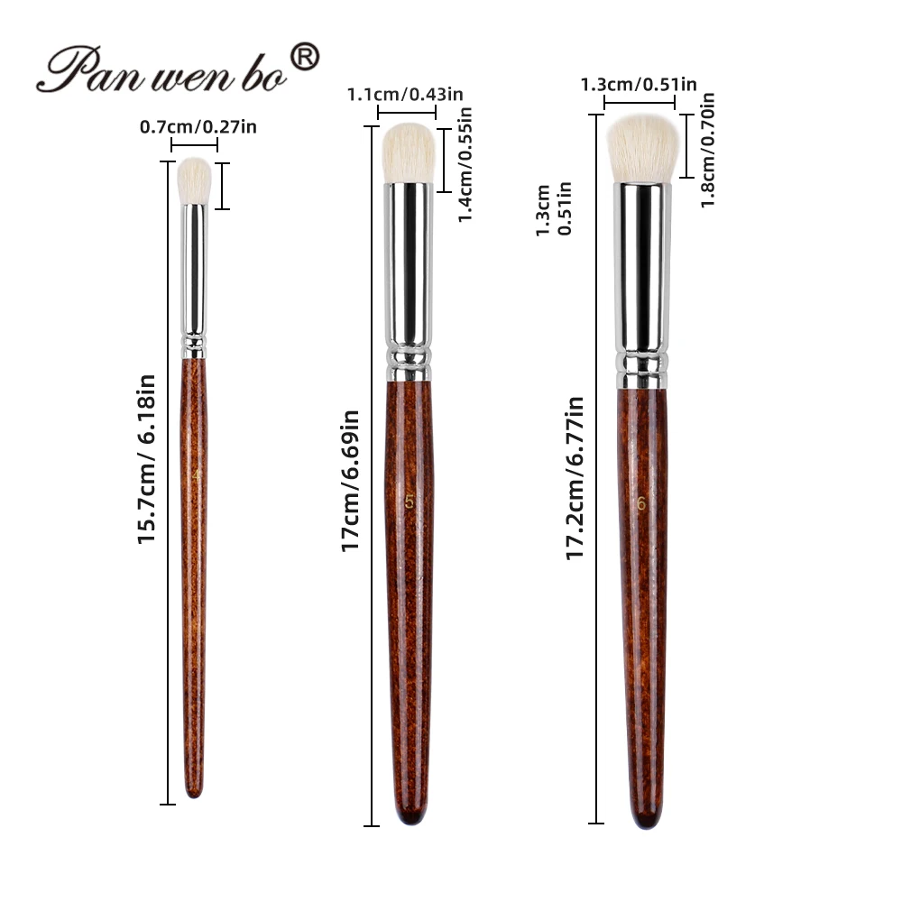 Panwenbo 3pcs Detail Small Acrylic Oil Paint Brushes Miniature Drybrush Set Model Painting Brush for Model Ceramics Art Painting