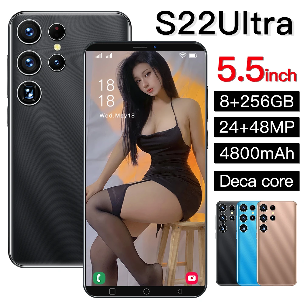 Buy Cell Android Office Phone Wholesale S22 5.5 inch Digital Order Phones Smart Phone Price