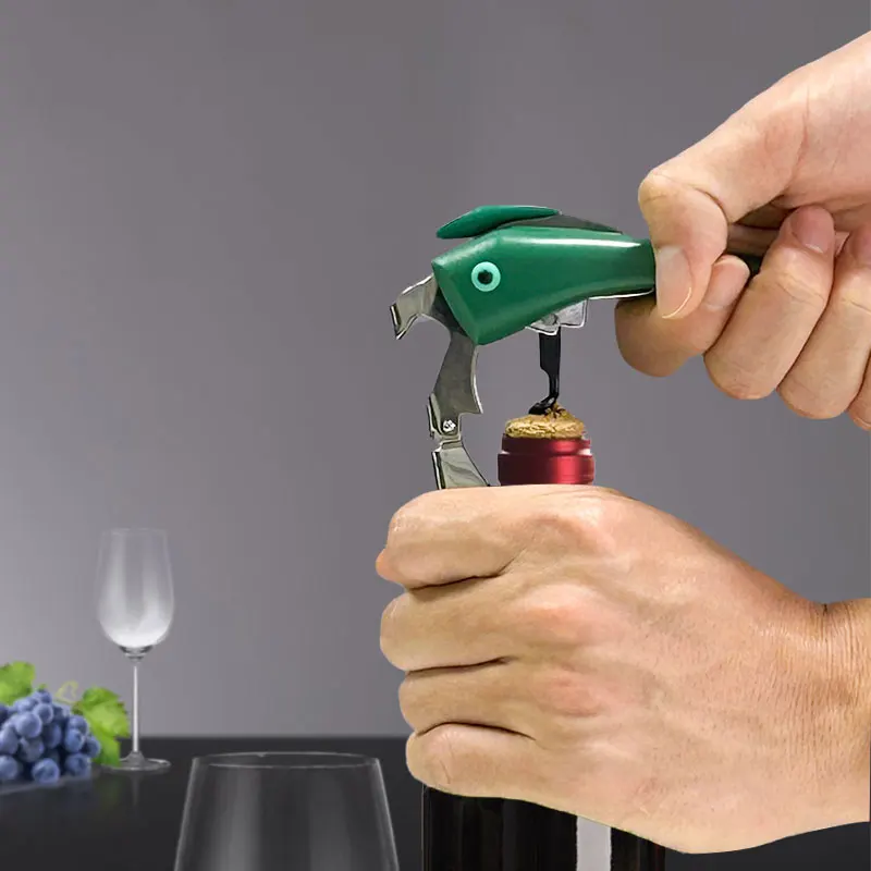 Sinowin OEM Professional Custom Laser logo Waiters Corkscrew Barware Customized Wine Corkscrew Bottle Opener