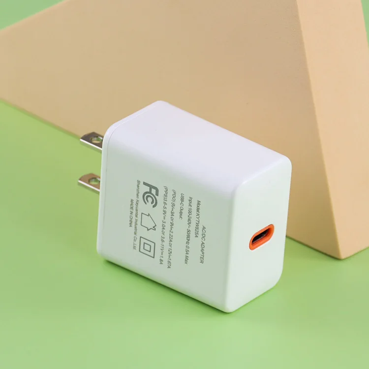 100-240V AC DC 20W PD QC3.0 1 Port USB C Smartphone Fast Charger PPS Type C EU UK US JP Korea Plug For Phone 12 12Pro 13 13Pro