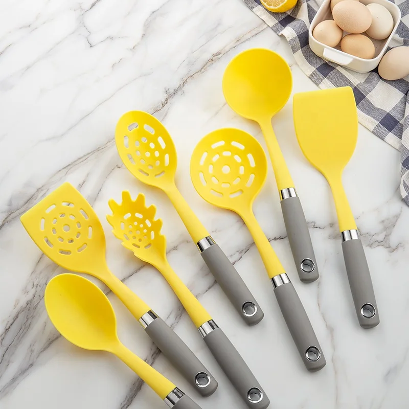 7 шт., нейлоновые кухонные принадлежности с удобной мягкой ручкой