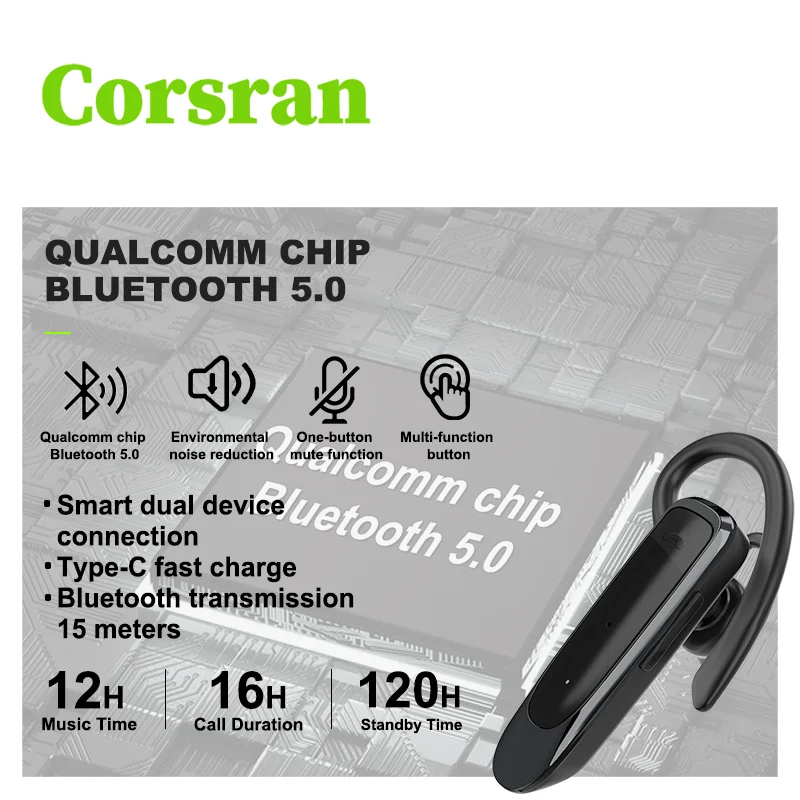 Mini K30 Wireless BT Earphone Handsfree Call Business Headset Headphone BT Headset With Mic For all Smart Phones