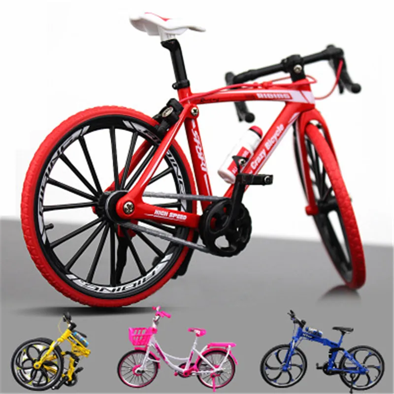New creative alloy model simulates the bicycle to display the miniature bicycle toy to descend the mountain bike model