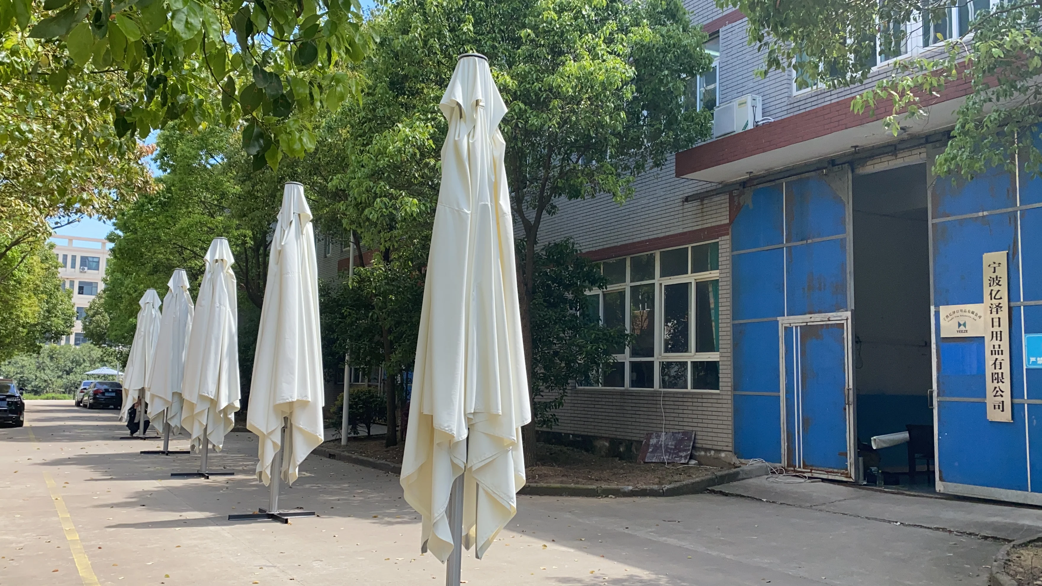 YEEZE 5x5M Big Square Aluminium center pole for Commercial umbrella outdoor