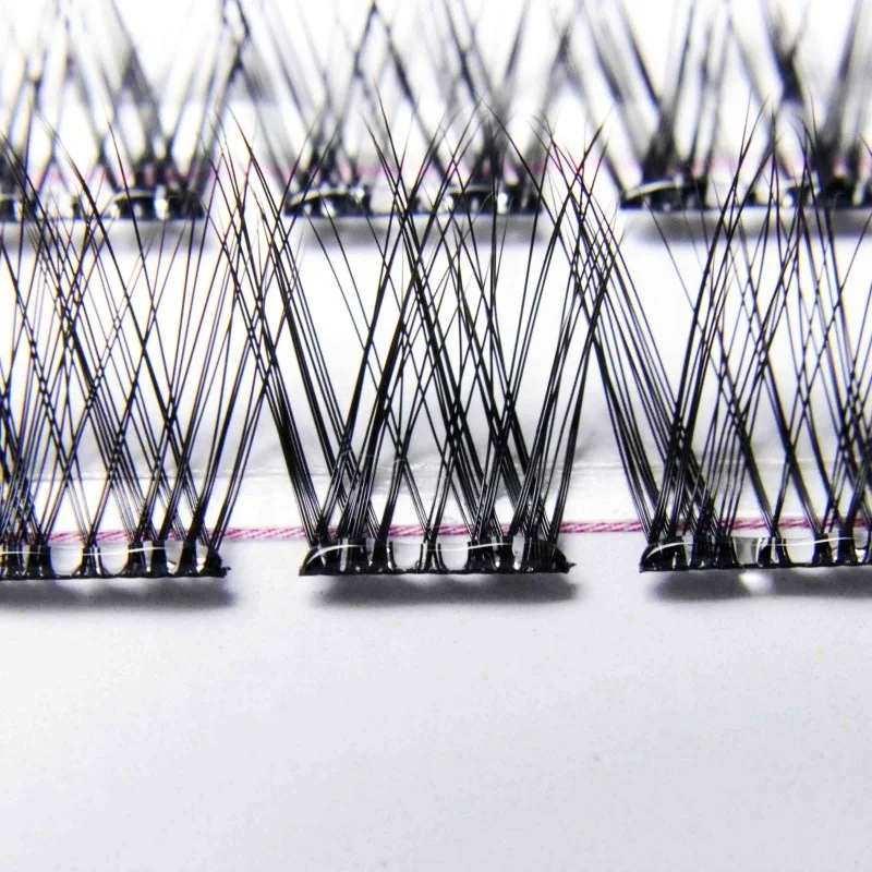 No Glue Needed Reusable Diy Self Adhesive Pre Bond Lashes Pre Mapped Eyelash Clusters Press On Pre Glue Lash Cluster