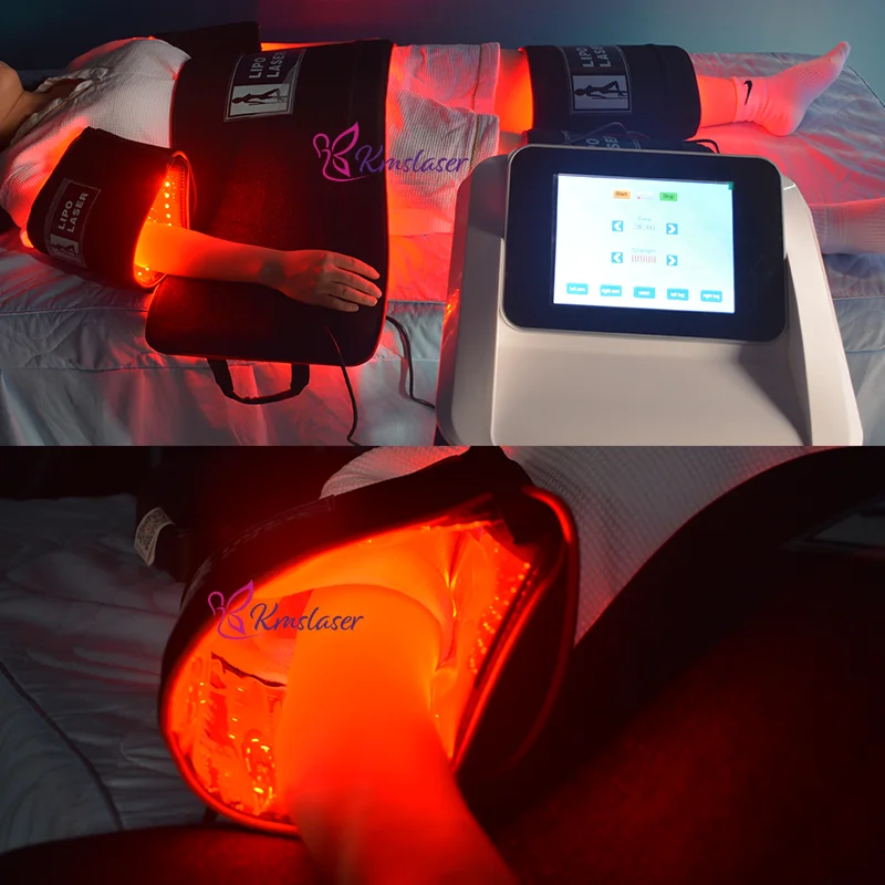 Luxury spa 5d laser lipolysis lipolaser weight loss pads machine salon full body contour red light lipo slim therapy pro