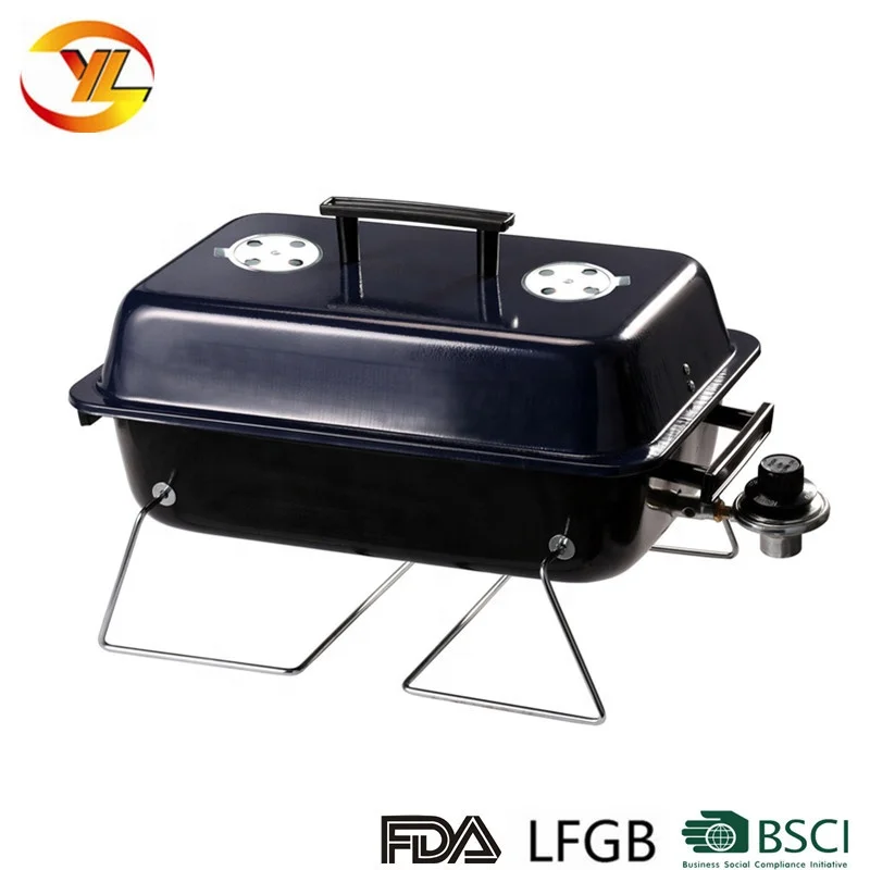 
Mini outdoor Portable tabletop camping butane bbq gas grill 