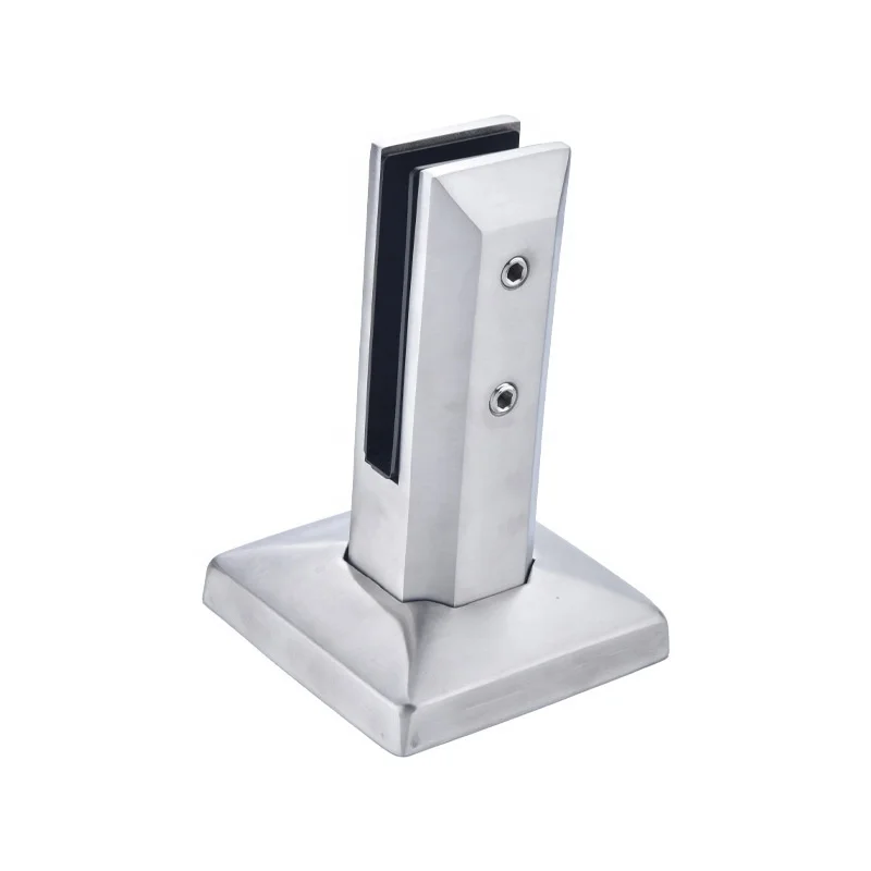 Heavy Duty Core Hole 304 316 Stainless Steel Mirror Finish Swimming Pool Glass Fence Clamps Spigot