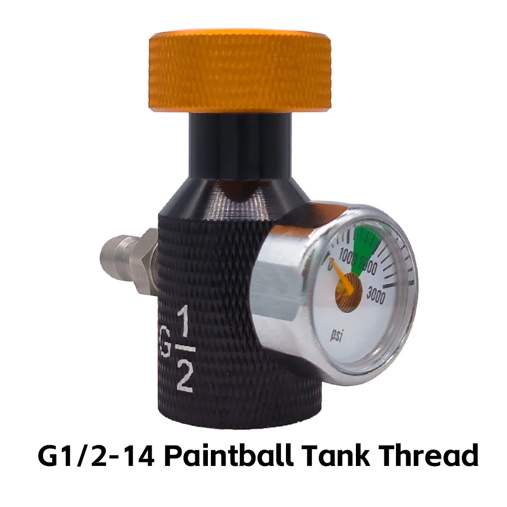 2024 Easy Screw Paintball On/ Off CO2 HPA Fill Adapter G1/2-14 with Double 1/8 NPT