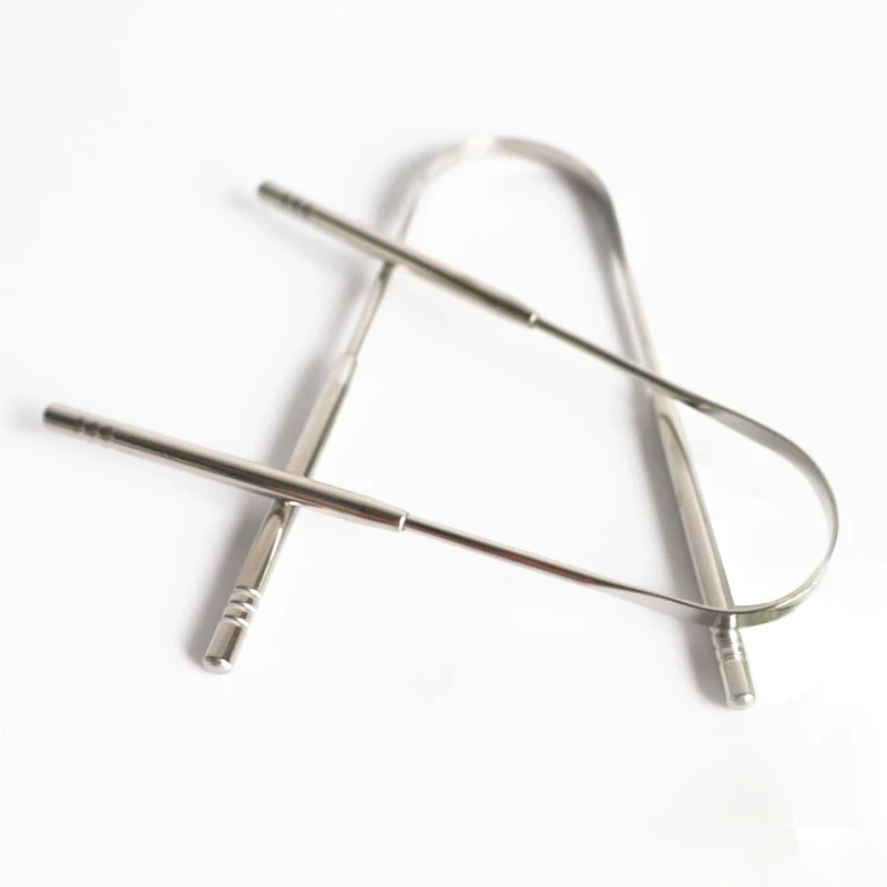 
U Shape Stainless Steel Metal Oral Hygiene Cleaning Tongue Cleaner Scraper 