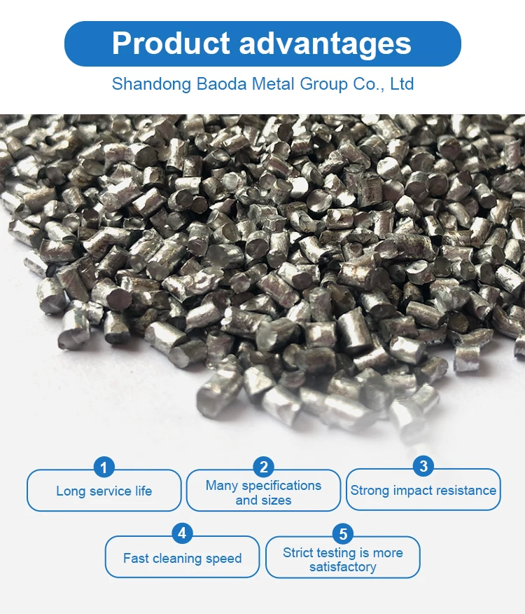 Steel structure steel wire shot 2.0mm shot