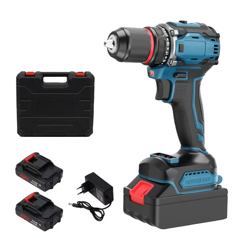 21V Brushless Motor Lithium Battery Wrench High Torque Electric Screwdriver Cordless Power Tool