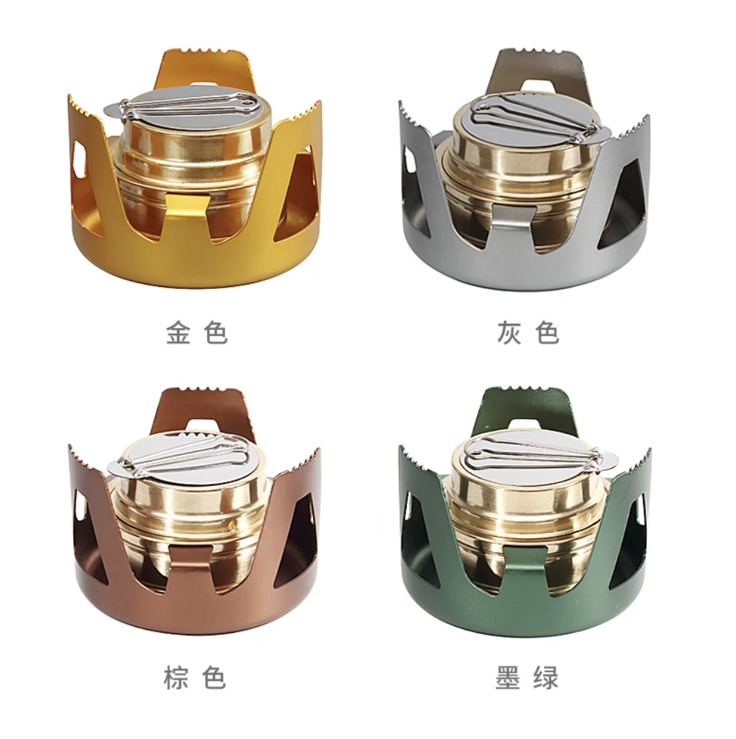 SOLO WILD Outdoor camping ultra-light vaporized liquid alcohol stove portable alcohol stove for Outdoor Hiking Picnic