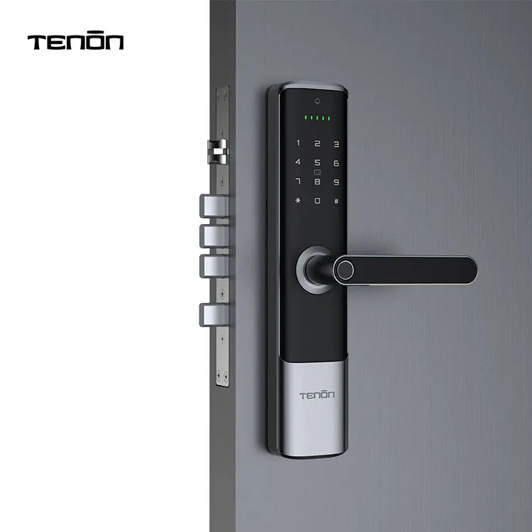 Smart Locks Google Home Battery Tuya Rfid Key Card Keyless Password Door Lock Fingerprint Lever Lock