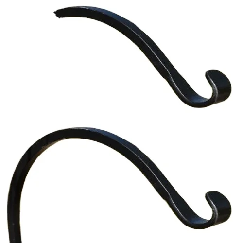 Forged Solid Iron Decorative Garden Shepherds Hook Heavy Duty Wrought steel Bird Feeder Hanger Basket  Wall Plant Bracket