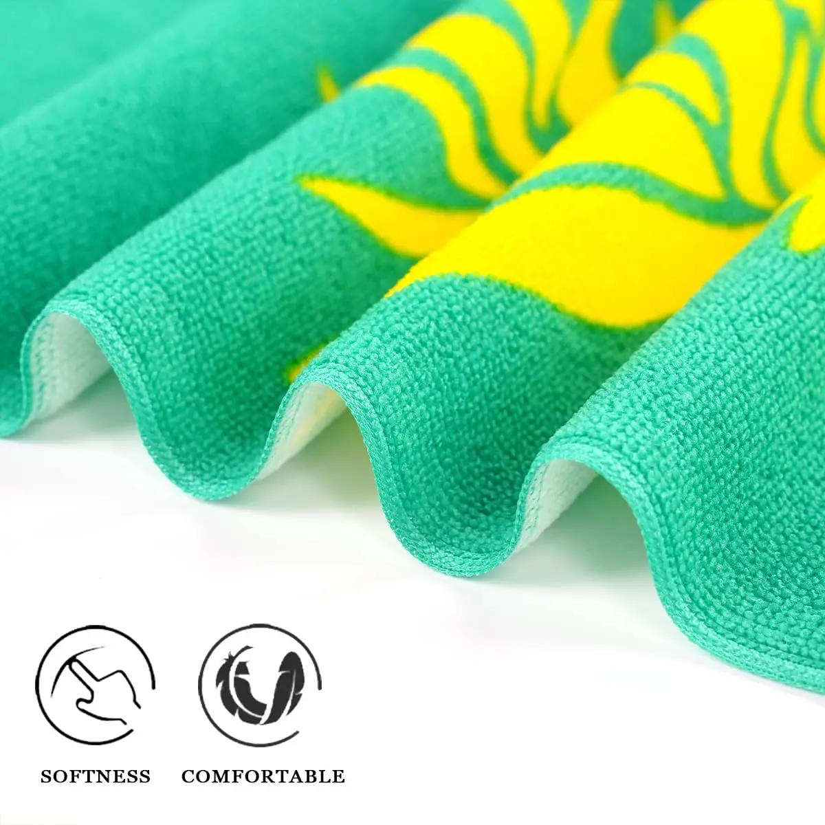 Quick Dry Sand Free Heat Transfer Print Microfibre Swimming Pool Summer Towel Wholesale Sublimation Microfiber Beach Towel