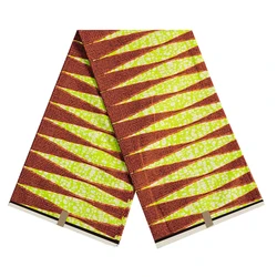 Real 100% Cotton  Kitenge Wax Printed Ankara Veritable African Wax Prints Fabric 6 Yards