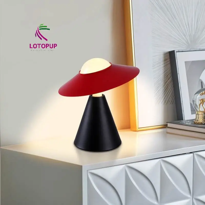 DOBEST BRIGHT modern table lamp  Creative straw hat glass lamp personality  table lamps home decor
