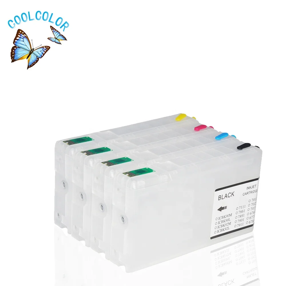 Hot selling!refillable ink cartridge  without chip for T6771-T6774 T6781-T6784  WP-4011/4511/4521/4531