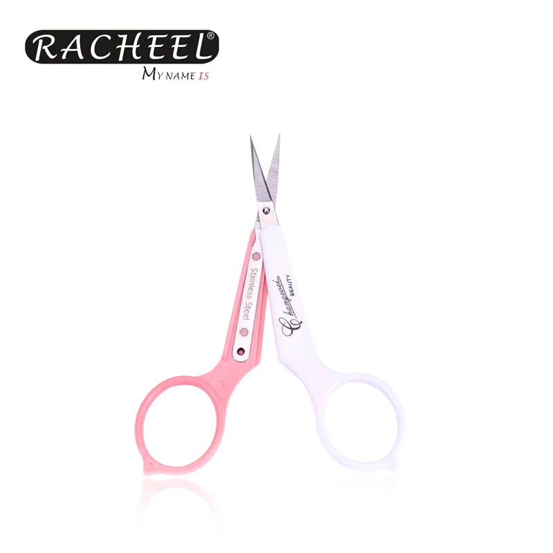 CY-131 Makeup Stainless Steel Eyelash Extension Scissors White and