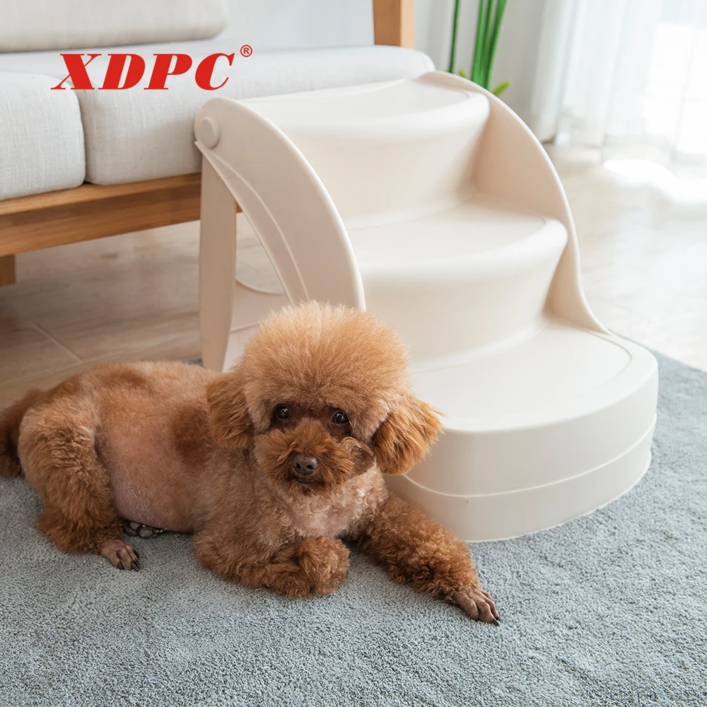 Складная пластиковая лестница для домашних животных, лестница, рампа для скалолазания кошек и собак для кровати