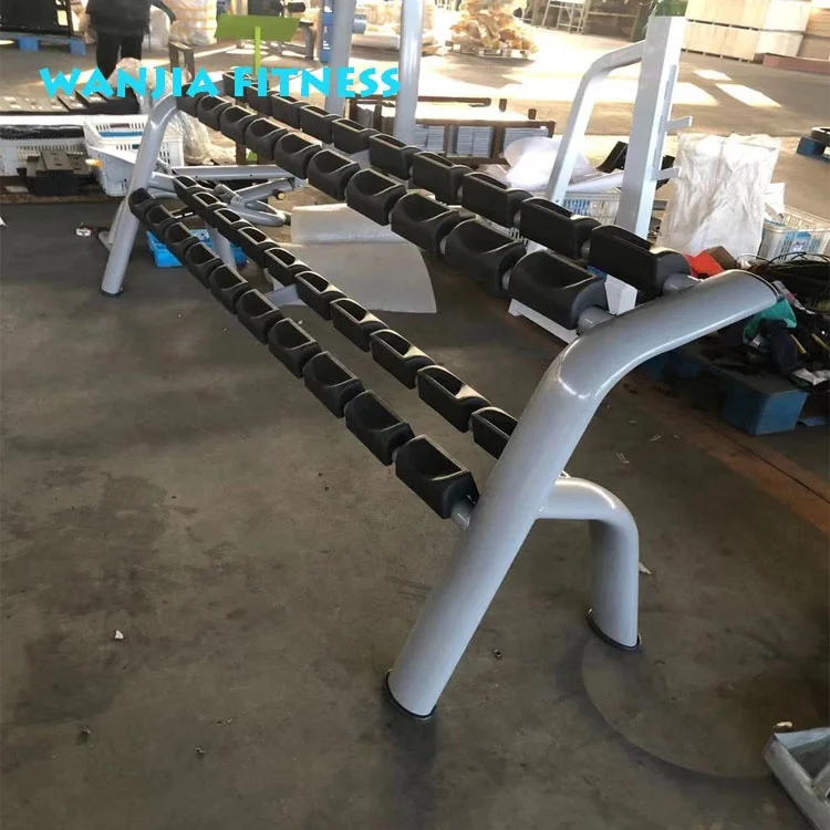Commercial gym equipment dumbbell rack Fitness Gym Use 2 tiers dumbbell rack set