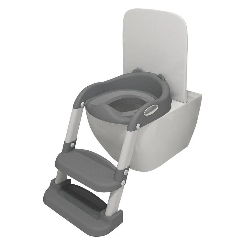 CPC Certification  New design foldable plastic kid portable potty training seat with step stool ladder