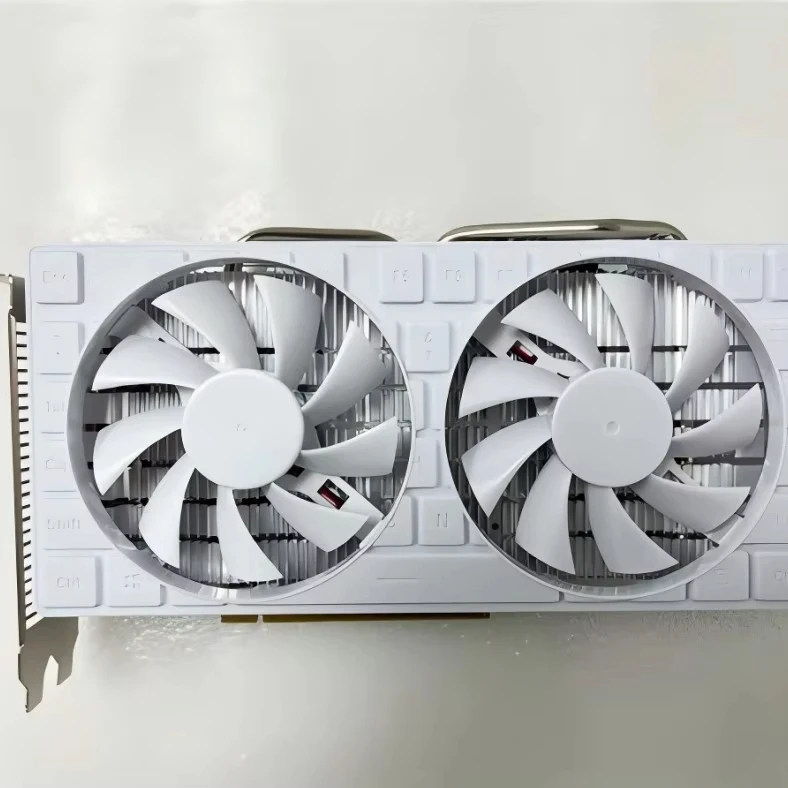 100% новая белая клавиатура AMD Radeon RX 580 4 ГБ GDDR5 256 бит игровая видеокарта GPU настольная видеокарта