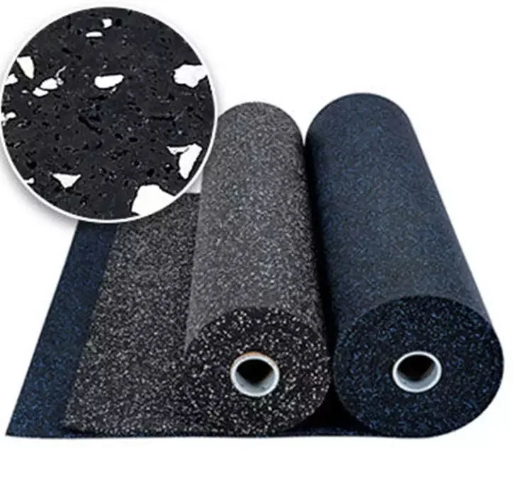 High Quality 2-10mm EPDM Rubber Flooring Rolls Rubber Mat Roll for home gym room