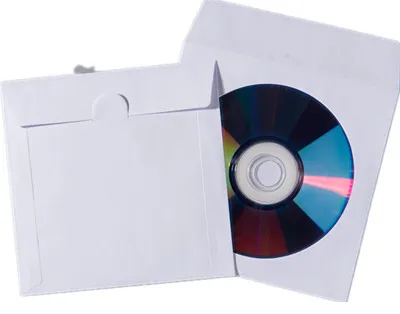 Китайский завод оптовая продажа бумажные конверты для компакт-дисков и DVD-дисков