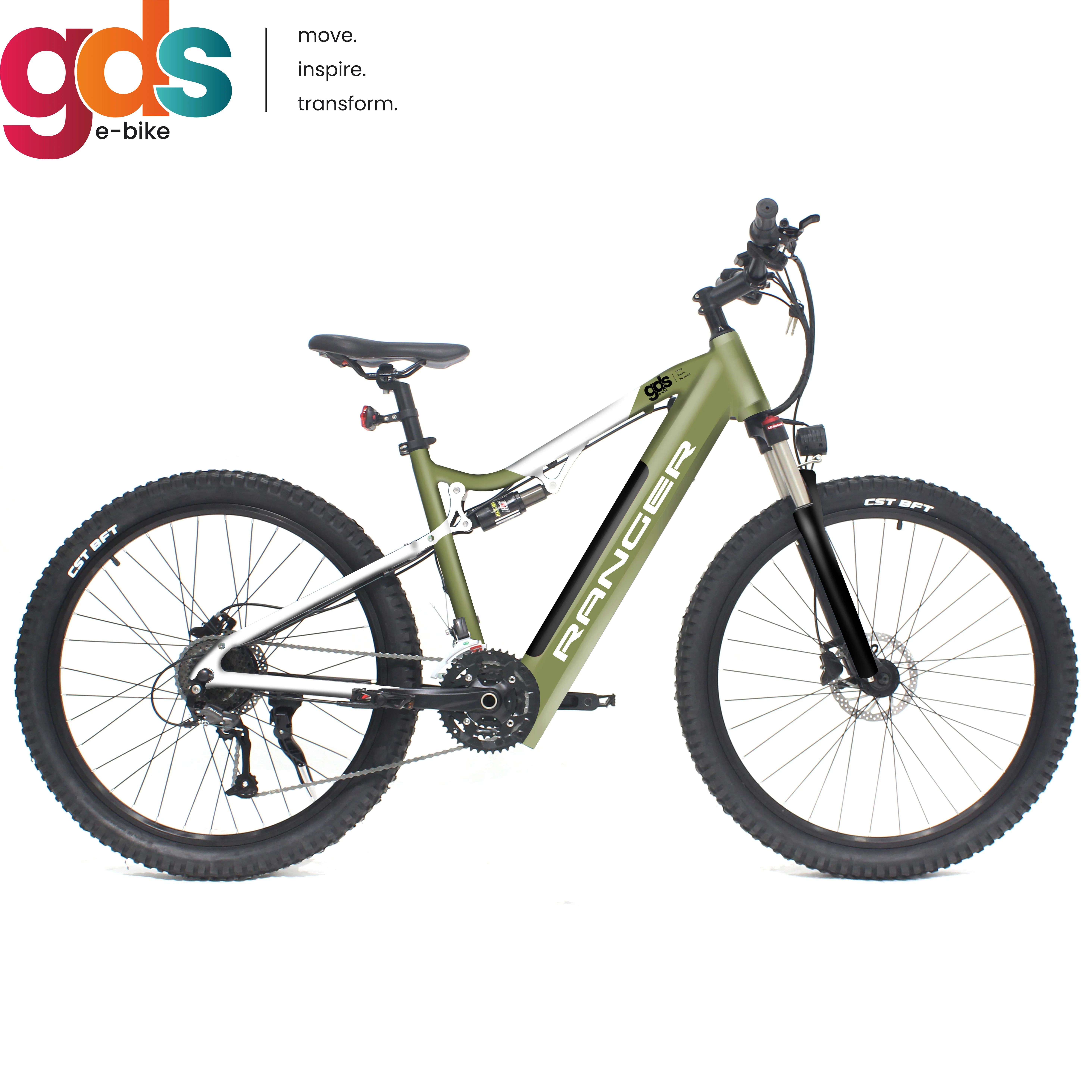 GDS Ebike M019 двойная подвеска vtt electrique- tout suspendu для 10-скоростного велосипеда velo electrique 48v