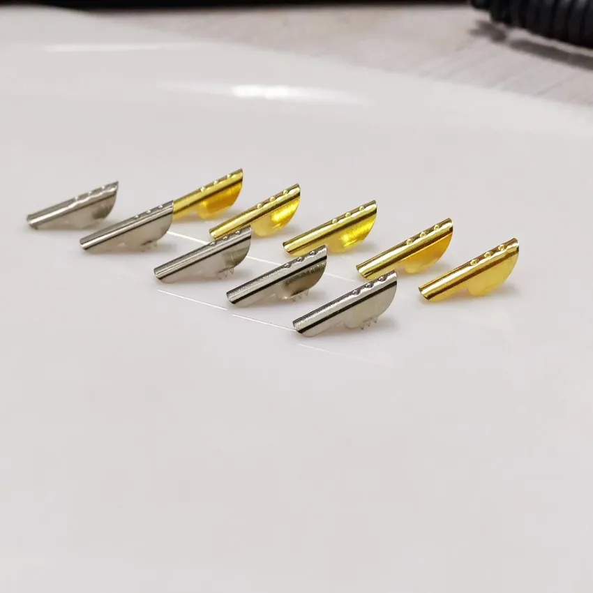 Metal Stopper Sustainable Cord End Ribbon Crimp Ends Silver Flat Iron Plating Stainless Steel Wholesale High Quality 23.5mm
