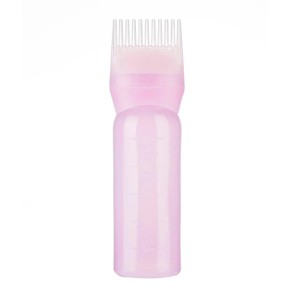 Wholesale Plastic Hair Dye Refillable Bottle Applicator Comb Dispensing Salon Hair Coloring Hairdressing Styling Tool