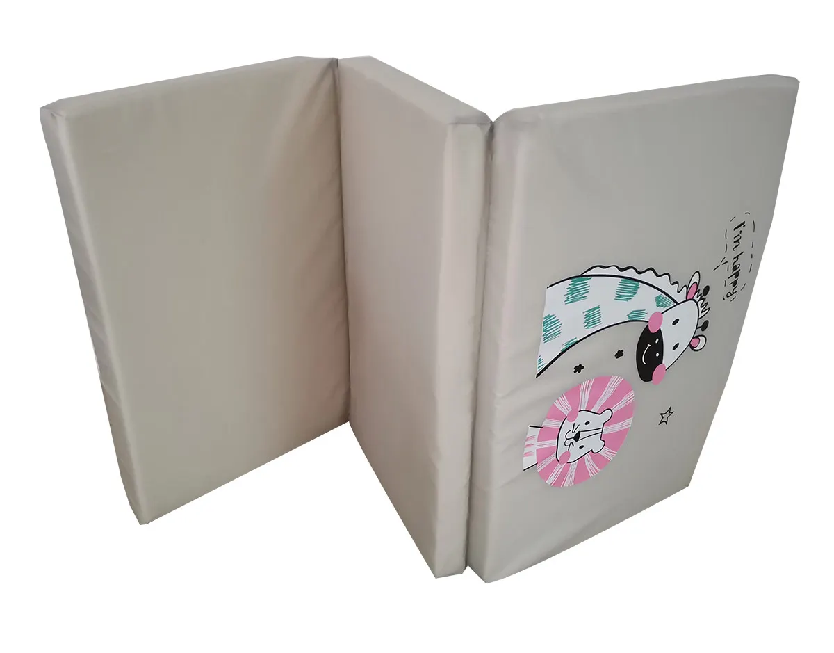 Zebra Pattern Comfortable moistureproof foldable comfortable baby mattress for playpen